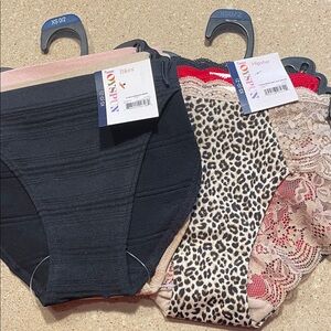 Two sets of Joyspun Women’s 3-Pack Bikini & Hipster Panties